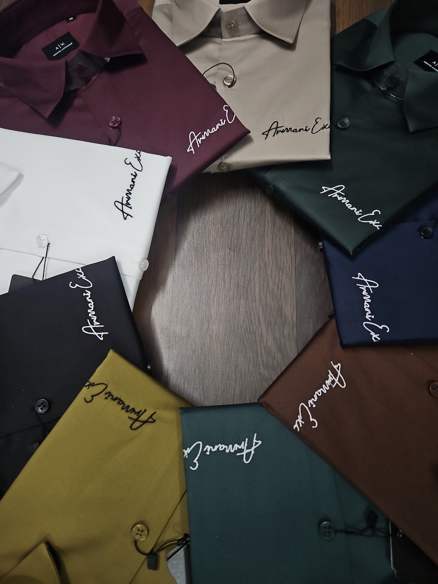 ARMANI EXCHANGE AX LIGHT GREEN SHIRT