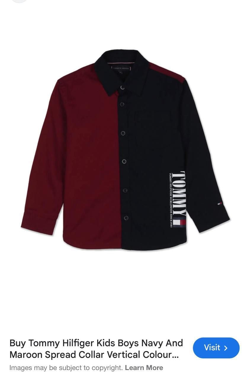 TOMMY HILFIGER RED SHIRT