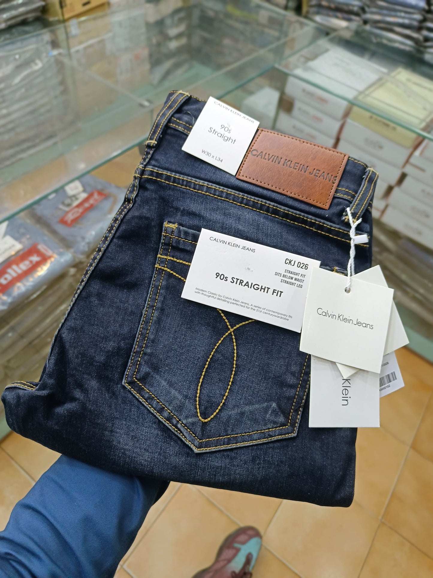 CK CALVIN KLEIN BLUE WASH JEANS