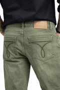 CK CALVIN KLEIN GREEN WASH JEANS