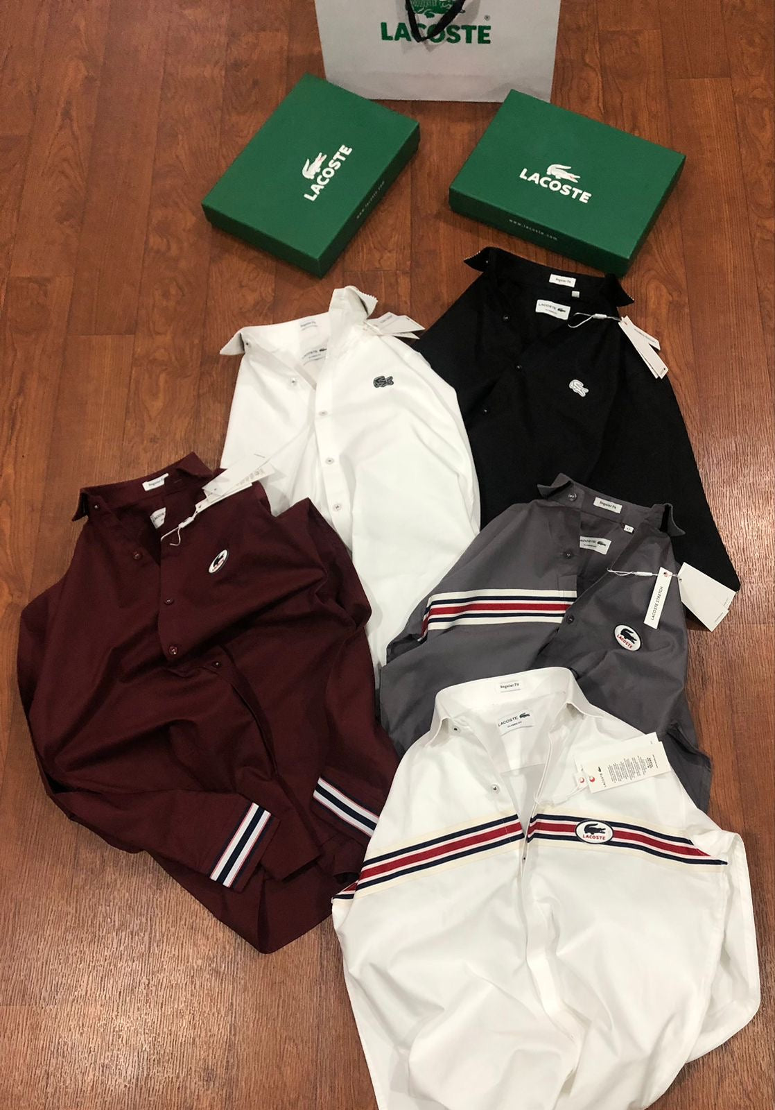 LACOSTE BLACK SHIRT