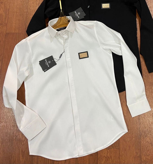 BALMAIN PARIS WHITE SHIRT