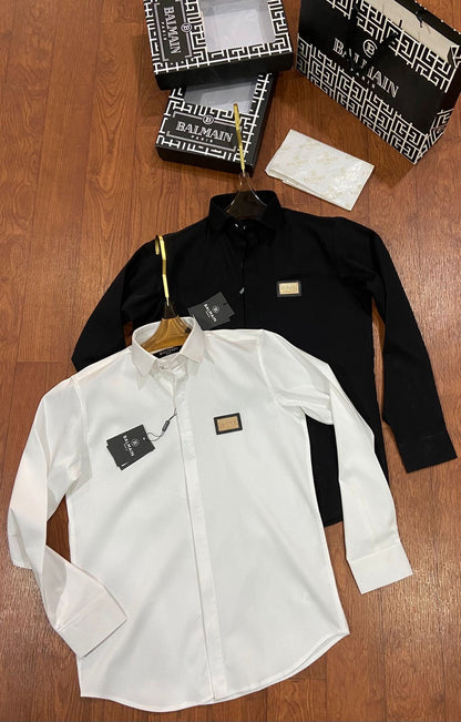 BALMAIN PARIS BLACK SHIRT