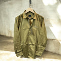 ARMANI EXCHANGE AX FRONT BUTTON PRINT LIGHT GREEN SHIRT