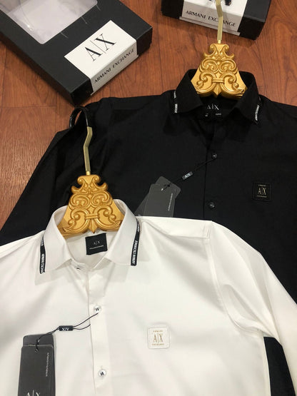 ARMANI EXCHANGE AX BLACK SHIRT BIG SIZE