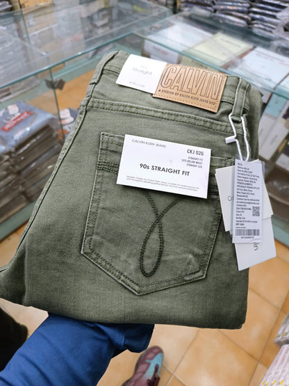 CK CALVIN KLEIN GREEN WASH JEANS
