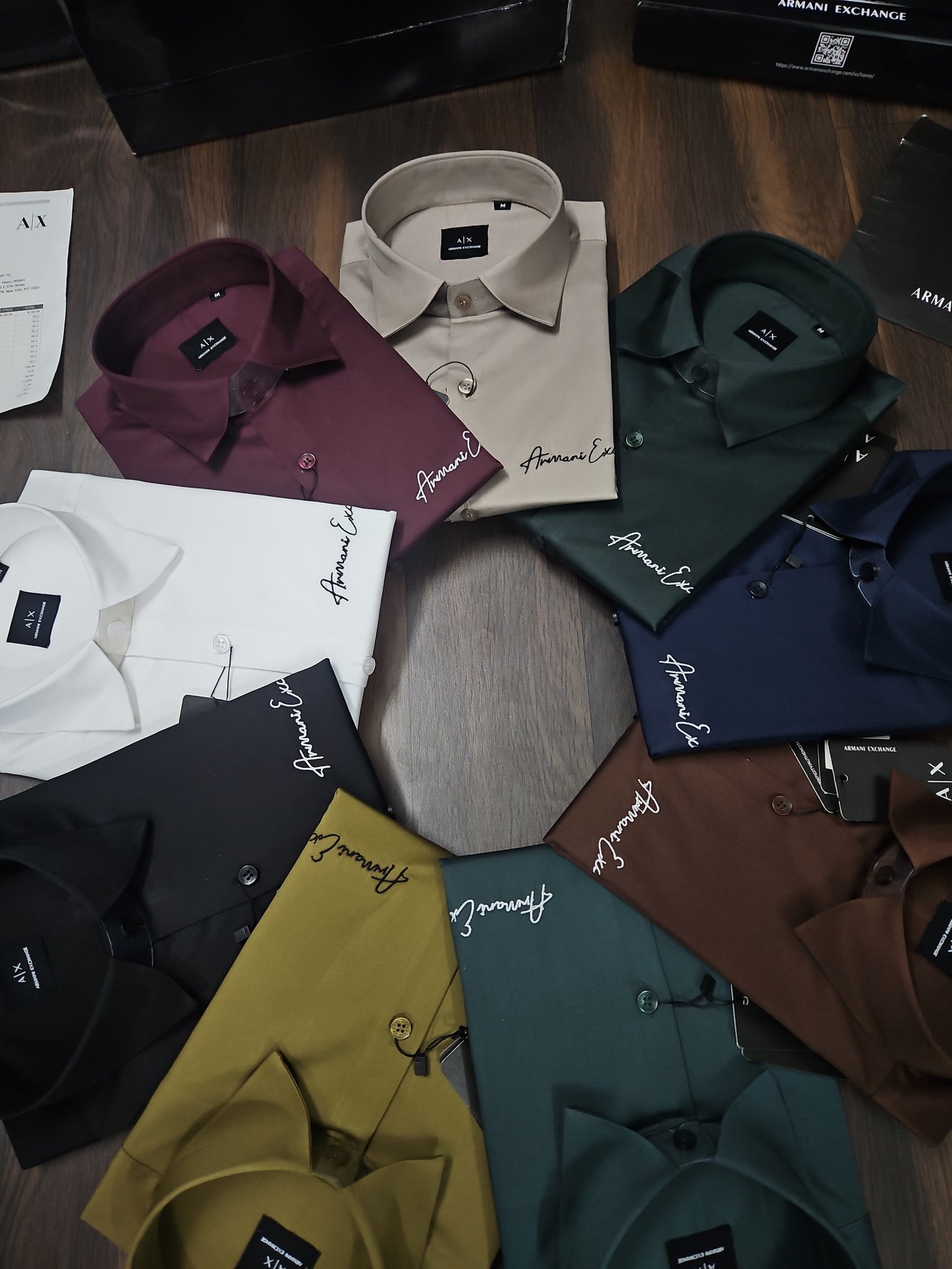 ARMANI EXCHANGE AX GREEN SHIRT