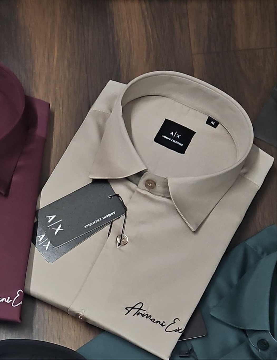 ARMANI EXCHANGE AX METTALIC SHIRT