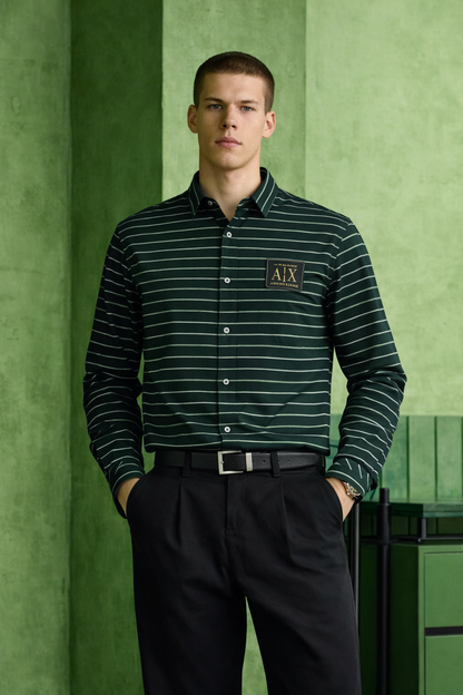 ARMANI EXCHANGE AX GREEN SHIRT