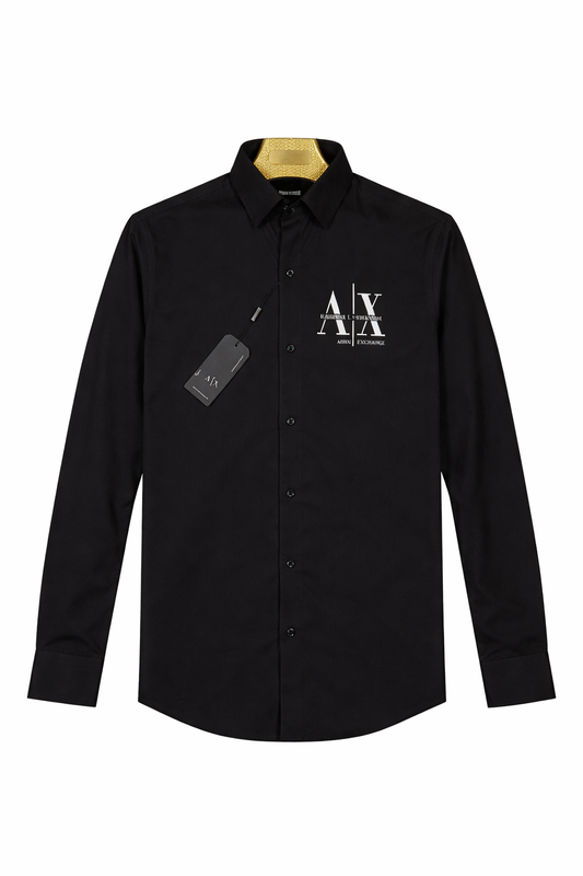 ARMANI EXCHANGE AX BLACK SHIRT