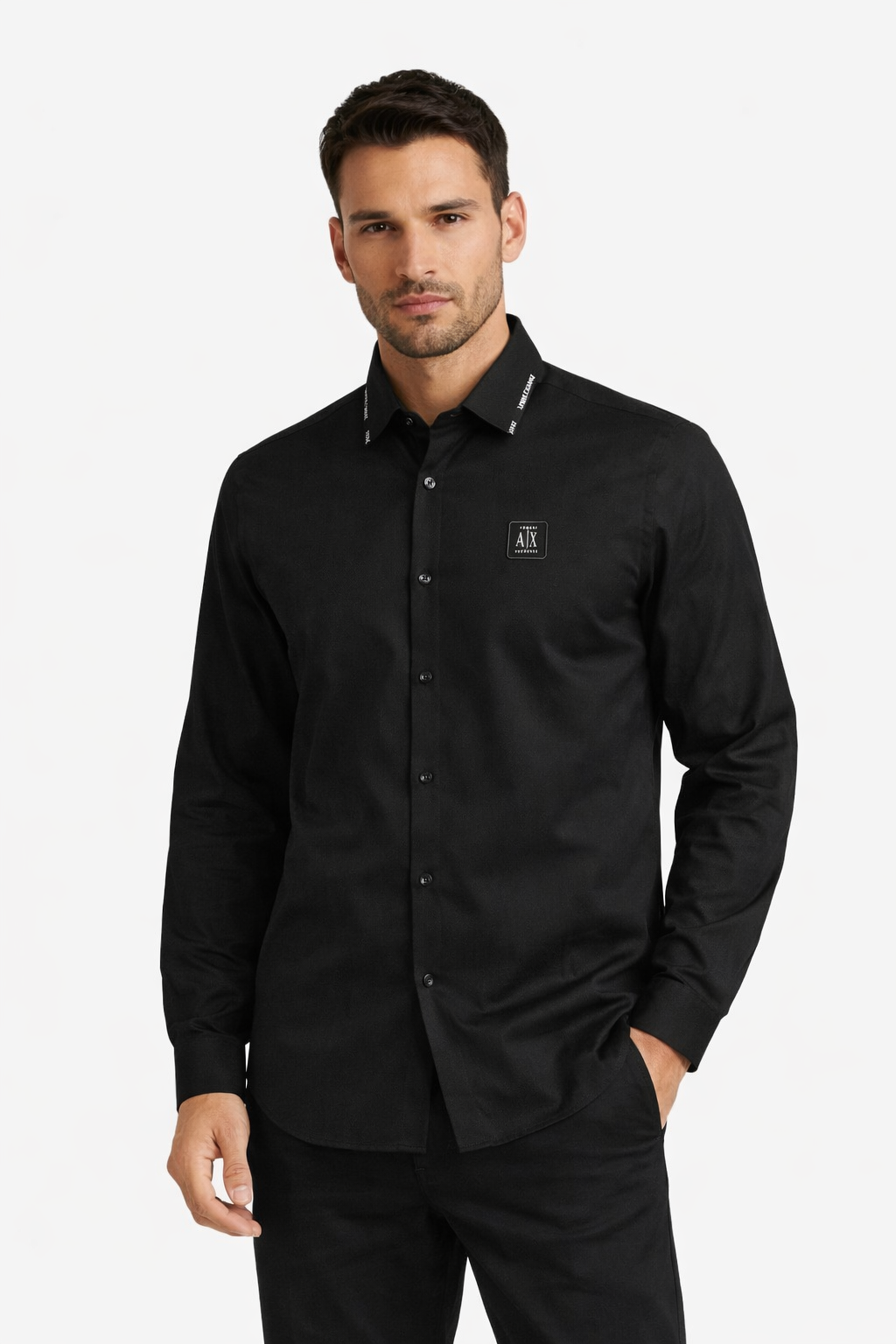 ARMANI EXCHANGE AX BLACK SHIRT BIG SIZE