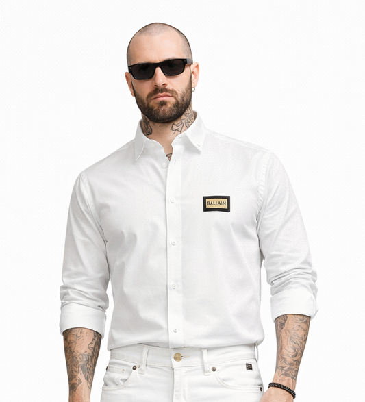 BALMAIN PARIS WHITE SHIRT